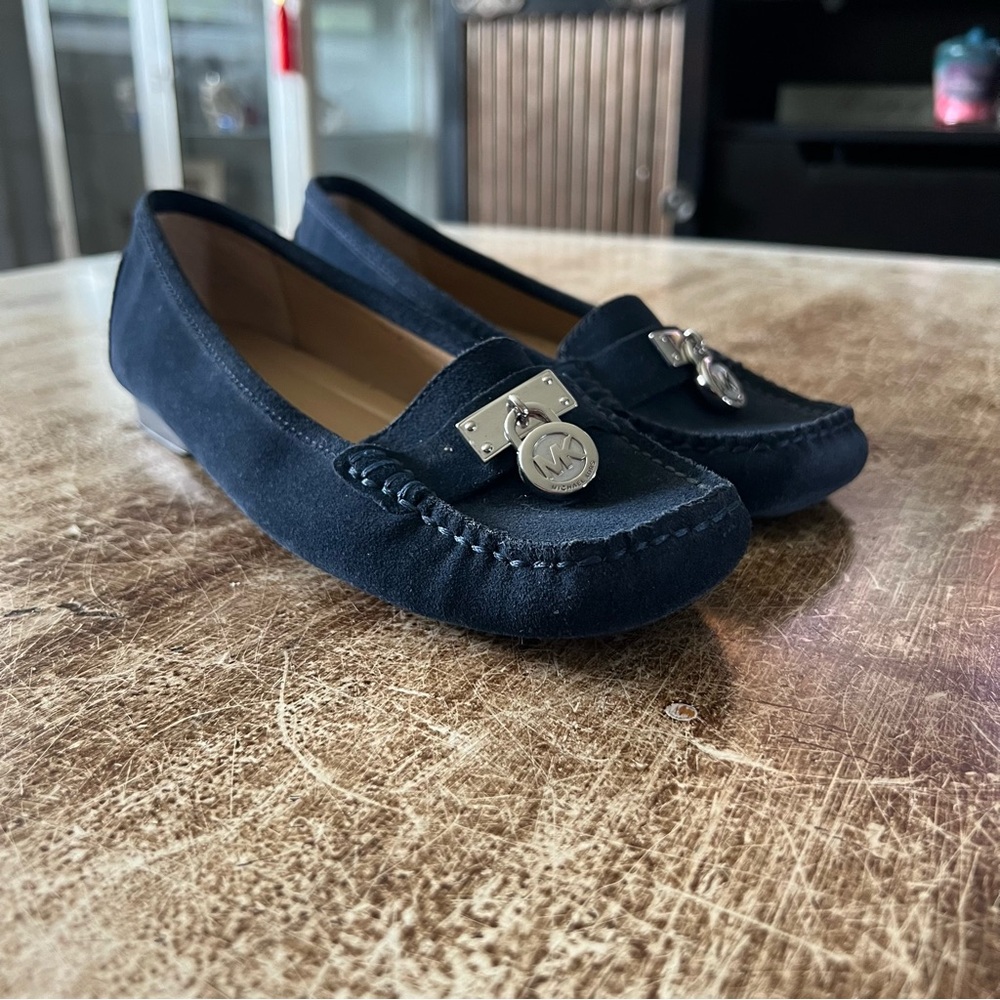 Michael Kors Women’s blue suede loafers size 7